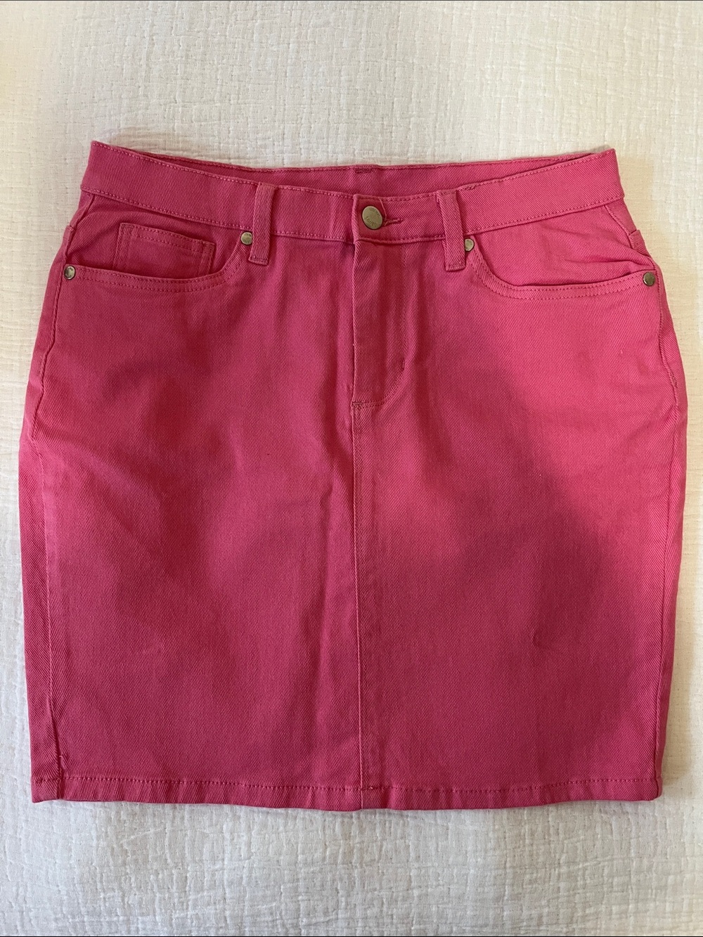 VENUS Hot Pink Denim Mini Skirt